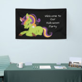 Cute Frankenstein Unicorn Halloween Party Spandoek (Beurs)