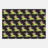 Cute Frankenstein Unicorn Halloween Pattern Inpakpapier Vel (Voorkant 2)