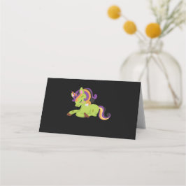 Cute Frankenstein Unicorn Halloween Plaatskaartje