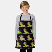 Cute Frankenstein Unicorn Halloween Schort (Gedragen)