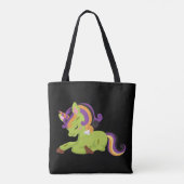 Cute Frankenstein Unicorn Halloween Tote Bag (Achterkant)