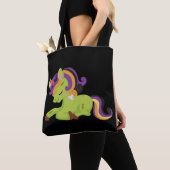 Cute Frankenstein Unicorn Halloween Tote Bag (Dichtbij)