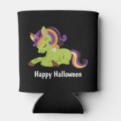 Cute Frankenstein Unicorn Happy Halloween Blikjeskoeler (Achterkant)