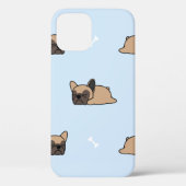 Cute franse buldog puppy die naadloos slaapt Case-Mate iPhone case (Achterkant)