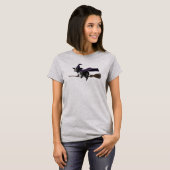 Cute Franse Bulldog Heks T-Shirt (Voorkant volledig)