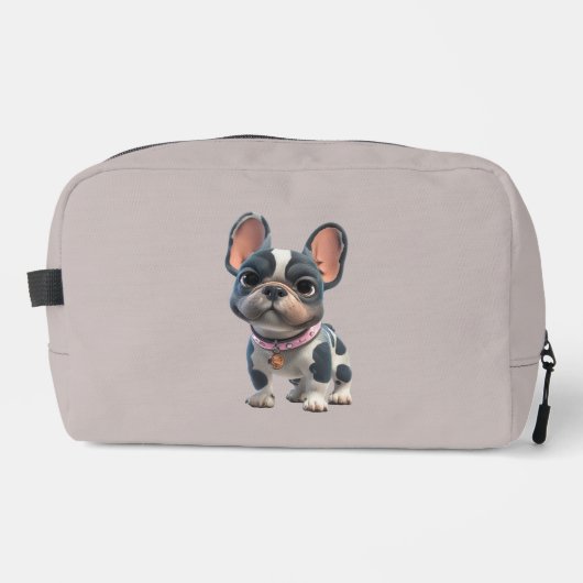 Cute Franse Bulldog Toilettas Toilettasje (Voorkant)