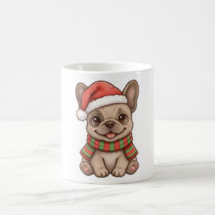 Cute Franse Santa-hoed Kerstsjaal Mok