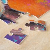 Cute French Bulldog art Puppy dog puzzle Legpuzzel (Zijkant)