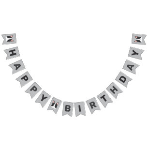 Cute French Bulldog Birthday Vlaggetjes