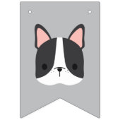 Cute French Bulldog Birthday Vlaggetjes (Eerste vlag)