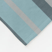 Cute French Bulldog Blue Striped Fleece Deken (Hoek)