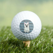 Cute French Bulldog Blue Striped Golfballen (Insitu Shirt)