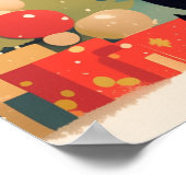 Cute French Bulldog by the Christmas Fireplace Poster (Hoek)