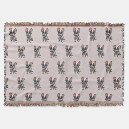 Cute French Bulldog Deken (Voorkant)