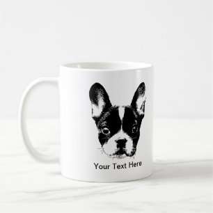 Cute French Bulldog Dog Face Koffiemok