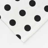 Cute French Bulldog Dog Face Polka Dots Fleece Deken (Hoek)