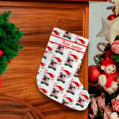 Cute French Bulldog Dog Kerstmis Pattern Kleine Kerstsok