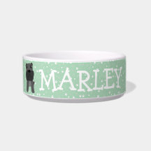 Cute French Bulldog Dog Name Bowl