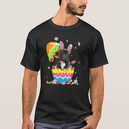 Cute French Bulldog Easter Day Dog Dad Dog Mo T-shirt (Voorkant)