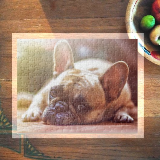 Cute French Bulldog Face, neergaande Legpuzzel