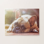 Cute French Bulldog Face, neergaande Legpuzzel (Horizontaal)