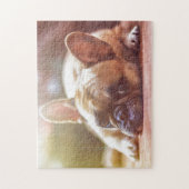 Cute French Bulldog Face, neergaande Legpuzzel (Verticaal)