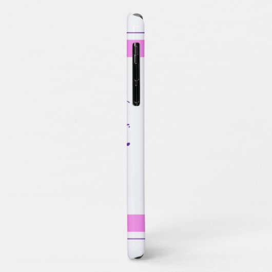 Cute French Bulldog Face Pink Blue Dogaholic Case-Mate iPhone Case (Achterkant/links)