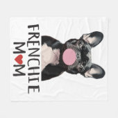 Cute French bulldog Fleece Deken (Voorkant (Horizontaal))