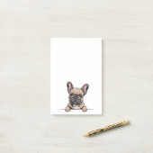 Cute French Bulldog Frenchie Post-it® Notes (Op bureau)