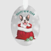 Cute French Bulldog Gift Surprise Ornament (achterkant)