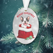 Cute French Bulldog Gift Surprise Ornament