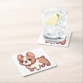 Cute French Bulldog Kartonnen Onderzetters (Insitu)