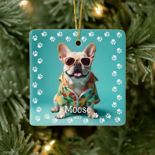 Cute French Bulldog Keramisch Ornament