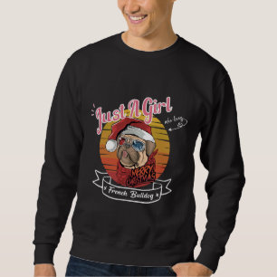 Cute French Bulldog Kersthond Funny Kerstmis Trui
