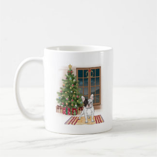 Cute French Bulldog kerstMok Koffiemok