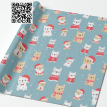 Cute French Bulldog kerstpattern