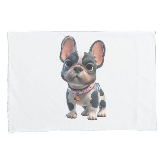 Cute French Bulldog Kussensloop (Voorkant-Rechts)