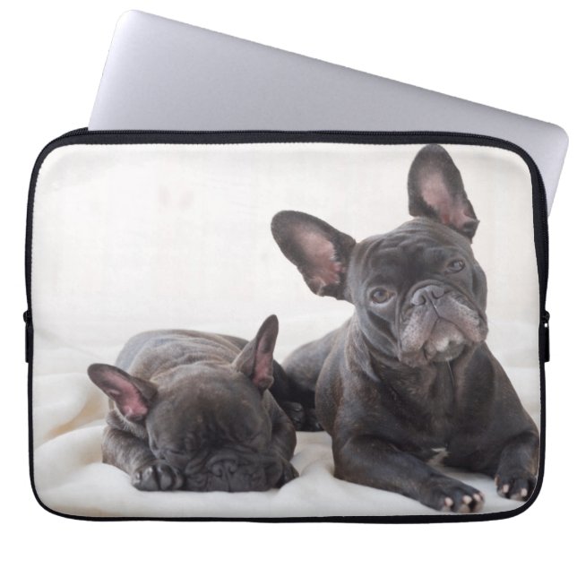 Cute French Bulldog Laptop Sleeve (Voorkant)
