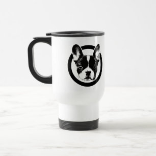 Cute French Bulldog Logo Reisbeker