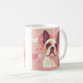 Cute French Bulldog Love Mug Koffiemok (Voorkant rechts)