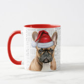 Cute French Bulldog Lover Christmas Holiday Mok (Links)