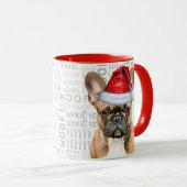 Cute French Bulldog Lover Christmas Holiday Mok (Voorkant rechts)