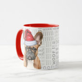 Cute French Bulldog Lover Christmas Holiday Mok (Voorkant links)