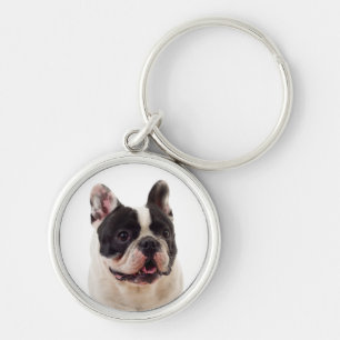 Cute French Bulldog Ma Frenchie Dad Puppy Dog Sleutelhanger