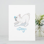 Cute French bulldog met Butterfly Menu (Staand voorkant)