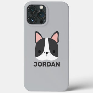 Cute French Bulldog met Persoonlijke naam Case-Mate iPhone Case