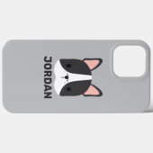 Cute French Bulldog met Persoonlijke naam Case-Mate iPhone Case (Achterkant (horizontaal))