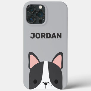 Cute French Bulldog met Persoonlijke naam Case-Mate iPhone Case
