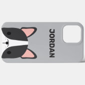 Cute French Bulldog met Persoonlijke naam Case-Mate iPhone Case (Achterkant (horizontaal))