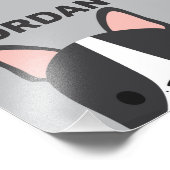 Cute French Bulldog met Persoonlijke naam Foto Afdruk (Hoek)